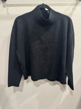 Quince Eco-Knit Milano Stitch Mock Neck Sweater